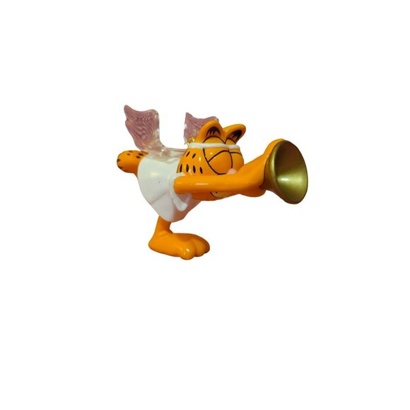 Vintage Hallmark Keepsake Ornament 1995 Garfield Angel With Trumpet - Picture 4 of 6